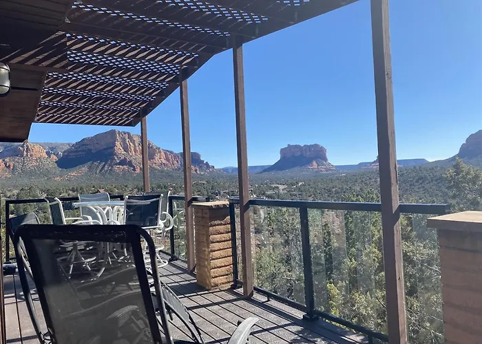 Perfect Couples Getaway Private Hot Tub Panoramic Red Rock Views Sedona