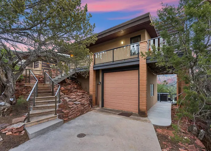 Perfect Couples Getaway Private Hot Tub Panoramic Red Rock Views Sedona