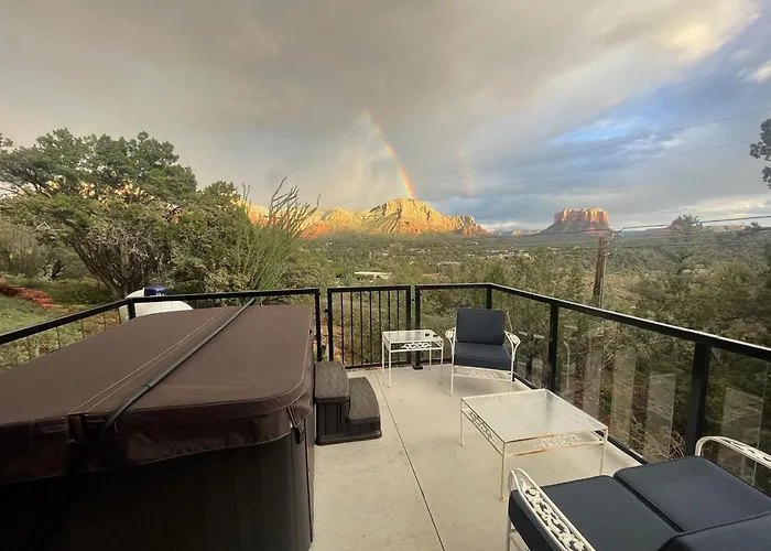 Perfect Couples Getaway Private Hot Tub Panoramic Red Rock Views Sedona
